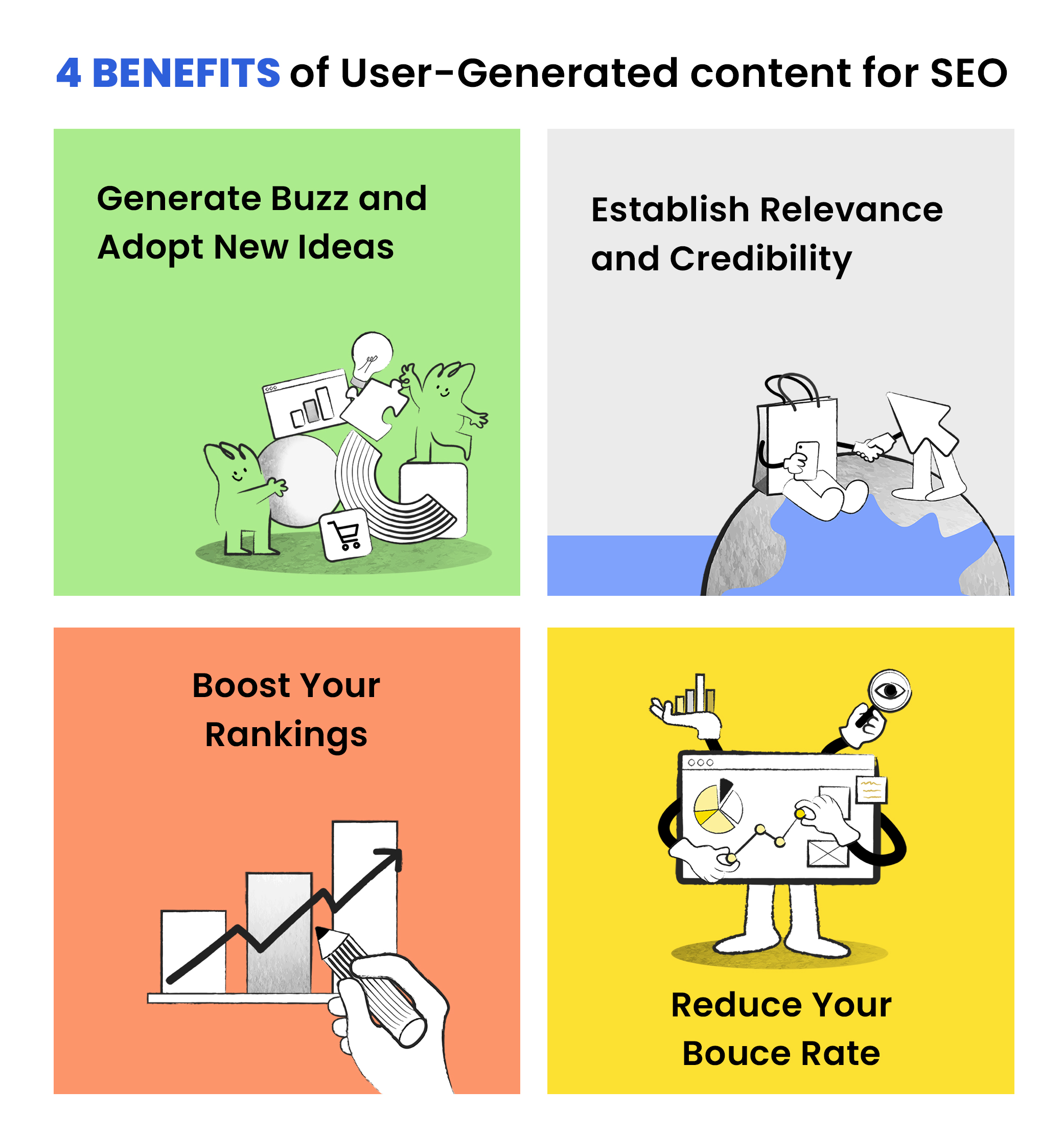 4 benefits oof user generated content for seo